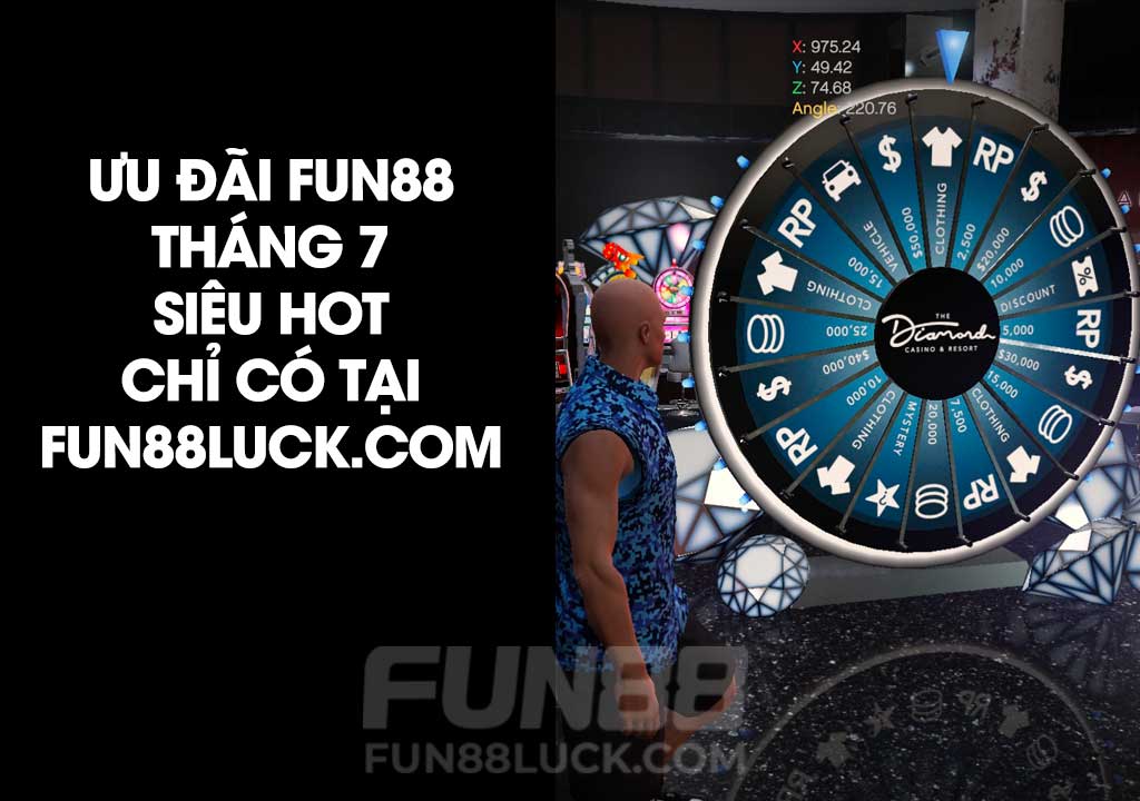 ưu đãi fun88 chỉ có tại fun88luck.com và vòng quay may mắn fun88 tháng 7 năm 2023